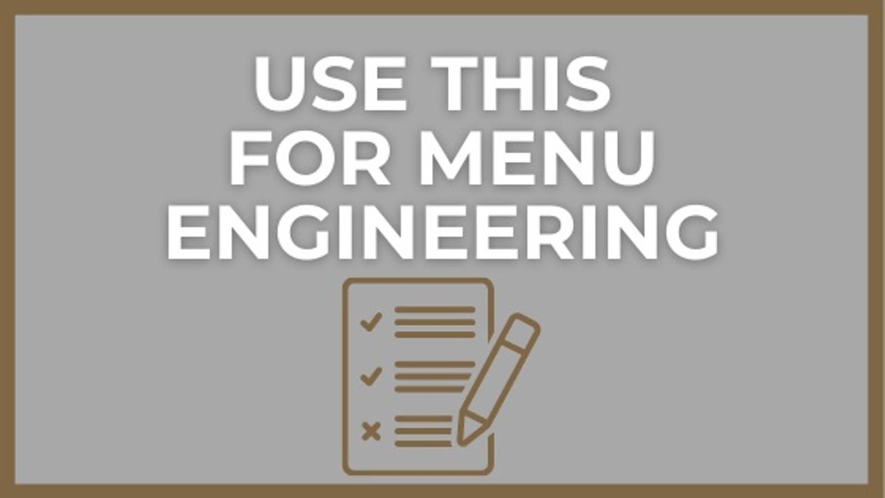 Restaurant Management System to Improve Menu Engineering