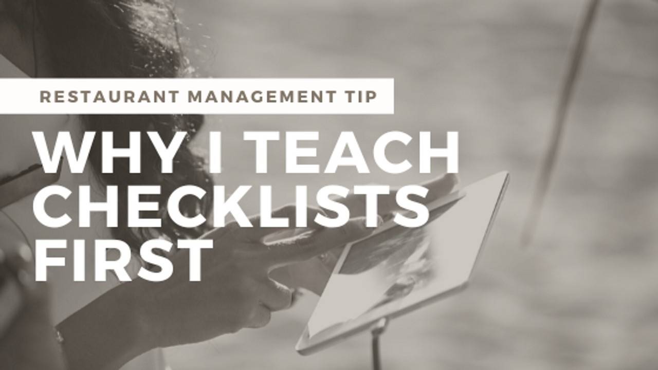 Why Restaurant Management Checklists Are the First Systems I Teach
