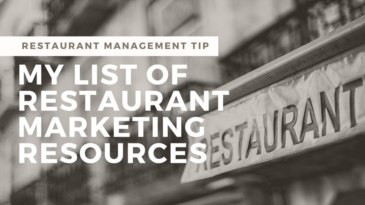 Marketing Resources to Attract and Retain Restaurant Customers